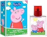 Air-Val Pig Parfüm für Kinder: Duft in Glasflakon mit Motiv von Wutz und ihrem Bruder George, Eau...