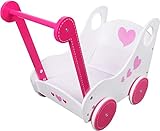 Amia Holz Puppenwagen Flora mit 2 Kissen 55208042