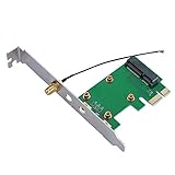 Xf1p593o4e Riser-Karten-Adapter für Mini-PCIE auf PCIE, einfache Antennenreserve, 5 V und 3,3 V...