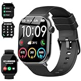 Smartwatch Herren Damen, 1,96' HD Smartwatch Damen mit Telefonfunktion, Smart Watch Fitnessuhr 113+...