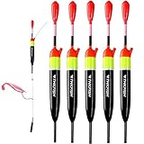 THKFISH Posen Angeln Schwimmer Angelsets Balsaholz Posen Slip Posen Set für Crappie Panfish...