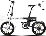 HITWAY E-Bike Klapprad 250W Li-Ion-Akku 16 Zoll E-Klapprad E-Faltrad Elektrofahrrad Reichweite...