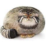 OUKEYI 40 cm großes Katzen-Plüsch-Kissen, niedliche Steppe-Katze, gefüllte Tiere, dicke Katze,...