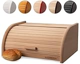 FALKENBERGER Brotkasten aus Buchenholz ca. 38x28x18cm XL Rollbrotkasten traditionell Brotbox mit...