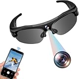 Pudet Luo Action-Cam, WiFi 4K & 120° Weitwinkel Brille mit Kamera, Polarisierte Objektive & 100-Min...