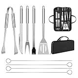 Grillbesteck Set Teiliges Professionelles Grillzubehör Grillwerkzeug mit Leicht Zu Tragender Tasche...