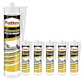 Montagekleber Weiß – Alleskleber für Metall Holz Stein PVC Kunststoff, starke Anfangshaftung,...