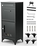 Arverta Briefkasten Und Paketbox, Paketbox Draussen Groß XXL, Standbriefkasten Modern,...