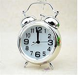 Wecker Runde Zahl Dual Bell Lauter Wecker Nachttisch Nachtlicht Heimdekorationen Wecker Vintage...