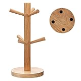 KAIAIWLUO Tassenhalter,Hölzerner Brezelständer Becherhalter Holz Baumbecherhalter Brezelhalter...