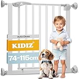Kidiz® Türschutzgitter Absperrgitter Treppengitter Kindergitter | Gitter Haustier | ohne Bohren |...
