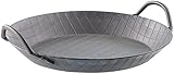 Tornwald-Schmiede Eisenpfanne: Kaltgeschmiedete Pfanne, 2 Griffe, Rautenprägung, Ø 28 cm, 3,5 cm...