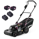 Gomag Akku Rasenmäher RSM380BL XL-Set | 38cm Schnittbreite | für 450-500 m2 | 25–75mm...