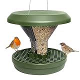 SWISSINNO Vogelfutterhaus zum Aufhängen – Davos SMART Birds - Vogelfutterspender mit...