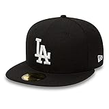 New Era Los Angeles Dodgers Cap 59Fifty Basecap Baseball Fitted Kappe MLB schwarz - 7 3/8-59cm (L)