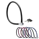 Master Lock Fahrradschloss Kabelschloss ,Schlüssel, 55 cm Stahlkabel, Wetterfest, Zufällige Farbe,...