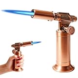 Flambierbrenner, Windbeständiger Metall Bunsenbrenner Nachfüllbar Gasfeuerzeug, flambierer...