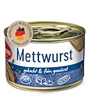 DREISTERN Mettwurst 160g I Mit Speck & Gewürzen I Herzhafte Spezialität in recyclebarer...