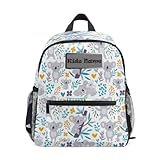 HMZXZ Individueller Mini-Rucksack für Mädchen, Jungen, Tierkoalabaum, personalisierbar, niedliche...