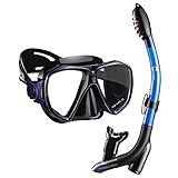 Dorlle Schnorchelset Schnorcheln Set mit Schnorchel und Taucherbrille，wasserdichte Tauchmaske...
