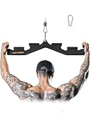 Latzugstange für das Fitnessstudio zu Hause – Bizeps Stange mit 6 ergonomischen Griffen, Latzug...