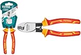TOTAL - Isolierzange Kabelschneider - Chrom-Vanadium - VDE-Zertifikat - Ideal für Elektriker und...