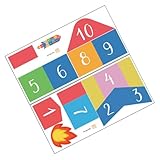 Gatuida 2 Stück Kindergarten Bodenaufkleber Bunte Abziehbare Spielteppich Sticker mit Cartoon...