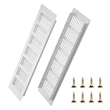 2 Stück Lüftungsgitter Lüftungsgitter Tür Belüftungsgitter Türlüftungsgitter Aluminium...