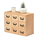 KIRIGEN Holz Schublade Organizer Desktop Storage Cabinet Box Schubladen für Home Office Desk...