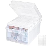 Lifewit Aufbewahrungsbox, 13x18cm 5R, Foto-Organizer, 9 innere Bildbehälter, durchs. Fotoboxen,...