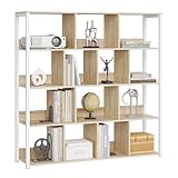 eSituro Standregal Regal stehend, Bücherregal mit 4 Ebenen, Bücherschrank Aufbewahrungsregal...