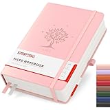 Smarpau Notizbuch A5 Liniert, Hardcover mit100gsm 320 Seiten Dickes Tintenfestes Papie, Tagebuch...