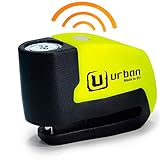 URBAN UR6 Bremsscheibenschloss mit Alarm 120dB ON/Off mit Warnfunktion, Optionale Aktivierung,...