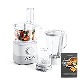 SPRINGLANE Food Processor 1000 W, 1,5 L Glasbehälter, inkl. 4 Schneidescheiben, Messereinsatz,...