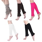 LILELIG 5 Paare Winter Stulpen Damen, Häkelarbeit Gestrickte Leg Warmers Stulpen Für Damen,...