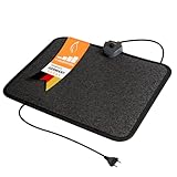 Mi-Heat Infrarot Heizmatte 40x50cm Fußschalter Thermostat 4 Heizstufen bis 45°C Temperatur fester...