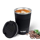 KETIEE Kaffeebecher to go,380ml Thermobecher Kaffee-to-go,Kaffeebecher Thermo,Doppelwandig...