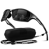 LINVO Sonnenbrille Herren Polarisiert Verspiegelt TR90 Sportbrille Autofahren Angeln Fahrradbrille...