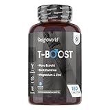 T Boost - Testosteron Booster für Männer - Mit 4000mg Maca Extrakt, Magnesium, Zink,...