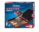 Noris Reisespiel Backgammon – magnetisches Brettspiel ab 8 Jahren in Holzbox 16 x 16 cm –...