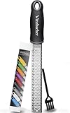 Winzbacher - Premium Zester Reibe I Parmesanreibe, Zitronenreibe, Muskatnuss Reibe, Ingwerreibe...