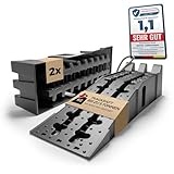 Auffahrrampe 2er Set für PKW, Auto & Anhänger – KFZ Rampe bis 5 Tonnen belastbar –...