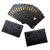 Schwarzes Folienkartenset – 54 Hochwertige Pokerspielkarten, Elegantes Design Für Erwachsene,...
