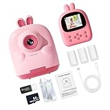 64G Karten Kinder Foto Druckerkamera Mit Sicherem Druckpapier Und Videoaufnahme Sofort...