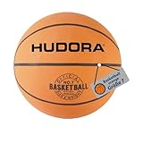 HUDORA Basketball Größe 7 orange, unaufgepumpt - Indoor & Outdoor Gummi-Basketball für Kinder,...