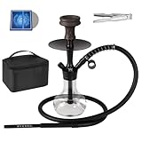 Ryosee 35cm Klein Mini Shisha to go mit Tragetasche und Premium Zubehör- Anschlüssen und...