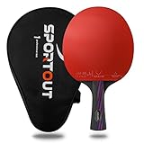 Sportout Tischtennisschläger Profi, ITTF Zugelassener Professioneller Tischtennis-schläger,...