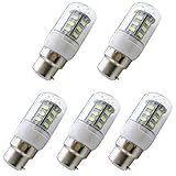 Aoxdi 5 Stück LED Lampe mit B22d Sockel 4W, Kaltweiß, 24 SMD 5730 LED Lampen Leuchtmittel Ersatz...