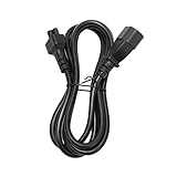IEC320 C14 auf C5 Flammhemmendes Netzkabel 5,9 Fuß 2500 W IEC320 C14 Stecker auf C5 Buchse Laptop...