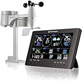 Bresser 7002586 Wetterstation Funk mit Aussensensor ClearView Wettercenter mit WLAN und 7-in-1...